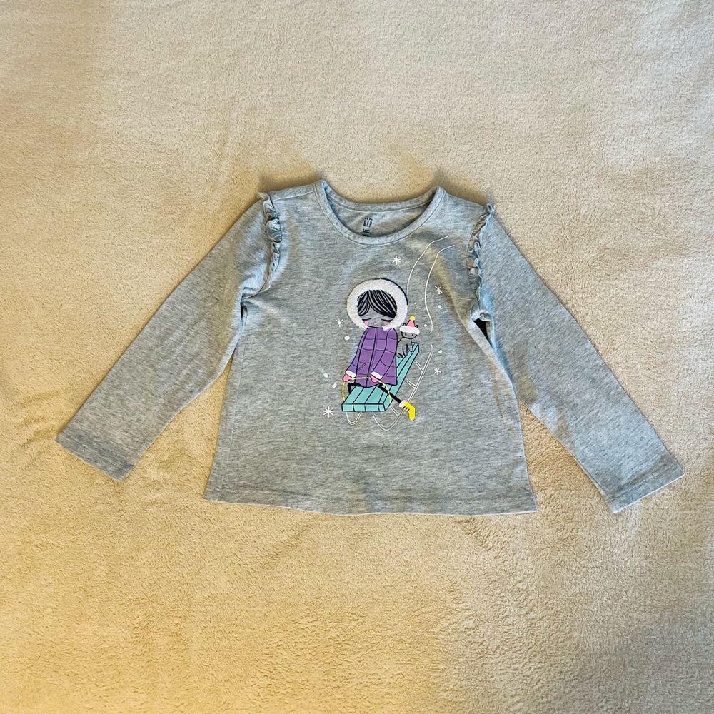 GAP Toddler Graphic Print Top - Size 3T - Picture 6 of 11